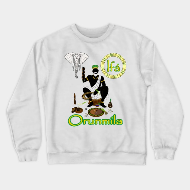 Orunmila - Ifá Crewneck Sweatshirt by Korvus78